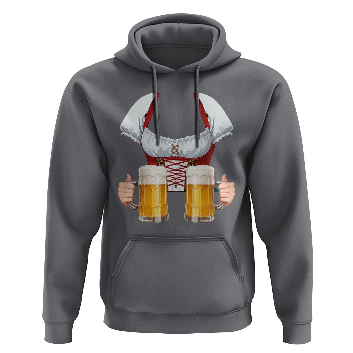 Oktoberfest Hoodie Drindl Simple Costume German Girls Women Beer Festival - Wonder Print Shop