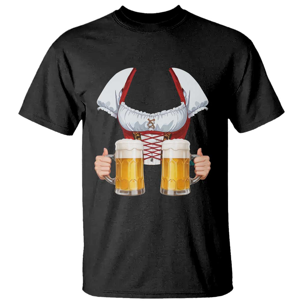 Oktoberfest T Shirt Drindl Simple Costume German Girls Women Beer Festival - Wonder Print Shop