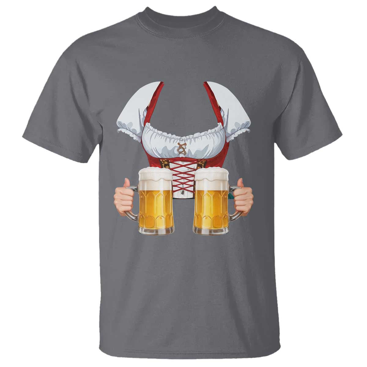 Oktoberfest T Shirt Drindl Simple Costume German Girls Women Beer Festival - Wonder Print Shop