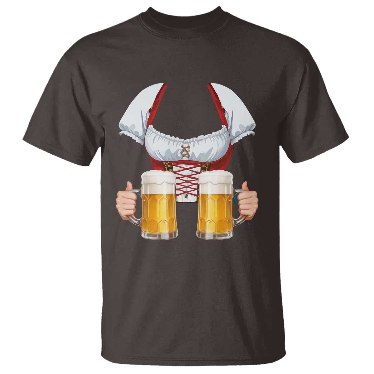 Oktoberfest T Shirt Drindl Simple Costume German Girls Women Beer Festival - Wonder Print Shop