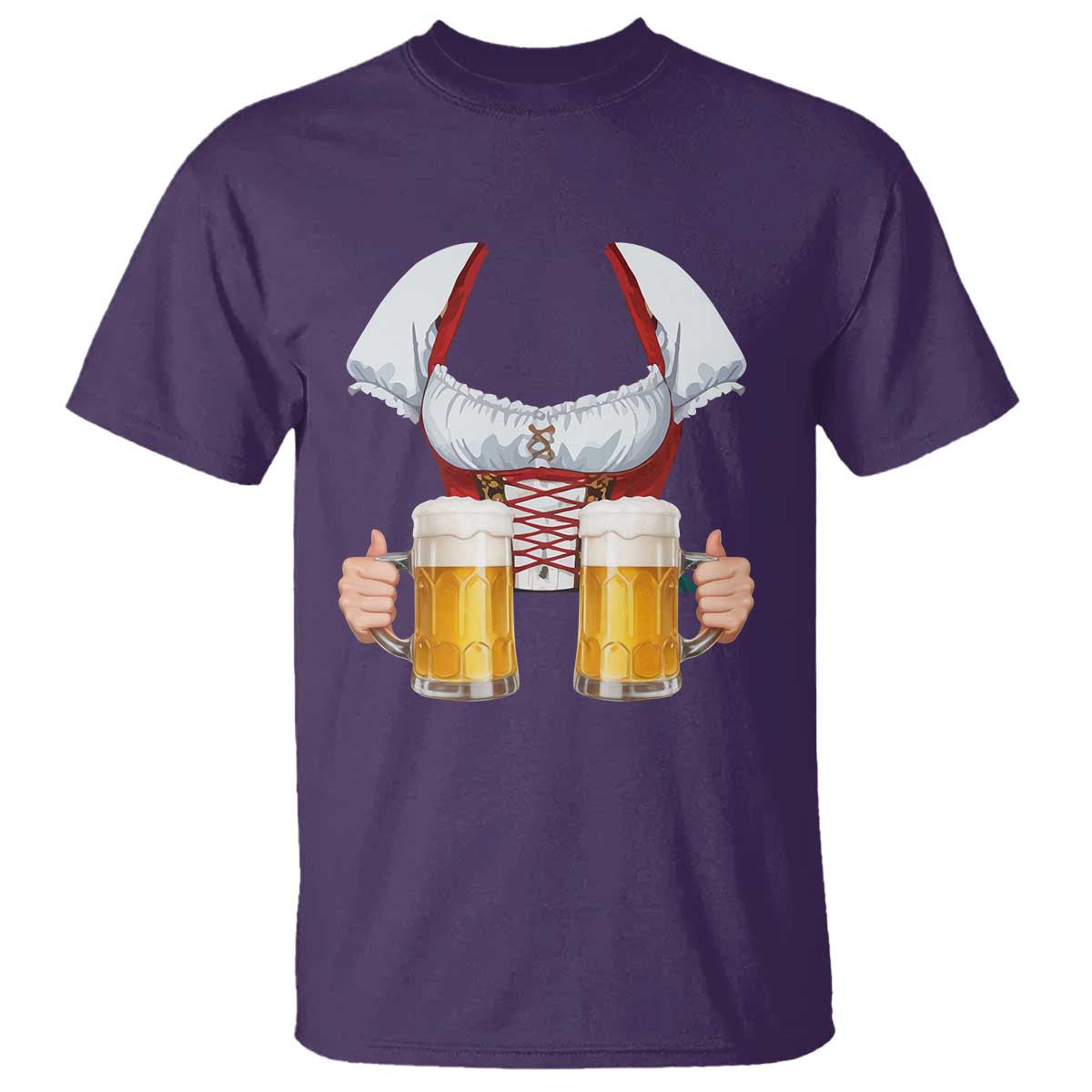 Oktoberfest T Shirt Drindl Simple Costume German Girls Women Beer Festival - Wonder Print Shop