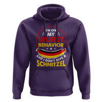 Oktoberfest Hoodie On My Wurst Behavior I Dont Give A Schnitzel German Beer - Wonder Print Shop