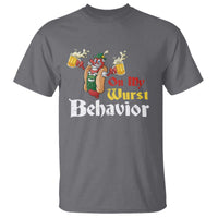 Oktoberfest T Shirt On My Wurst Behavior German Beer Sausage - Wonder Print Shop