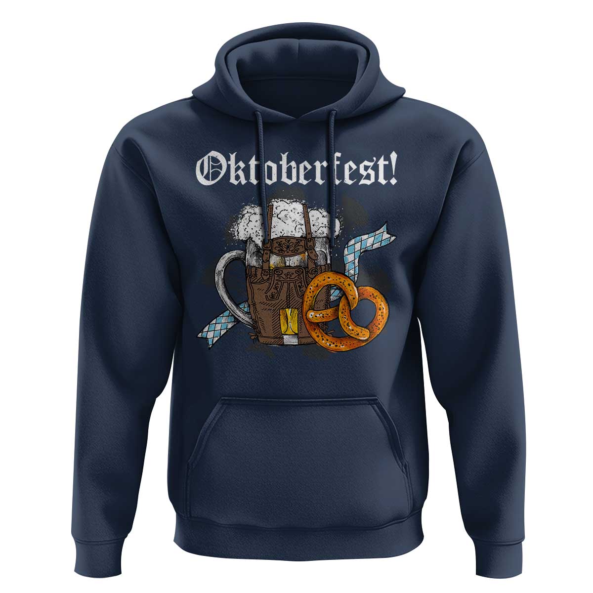 Oktoberfest Hoodie Bavaria German Beer Pretzel - Wonder Print Shop