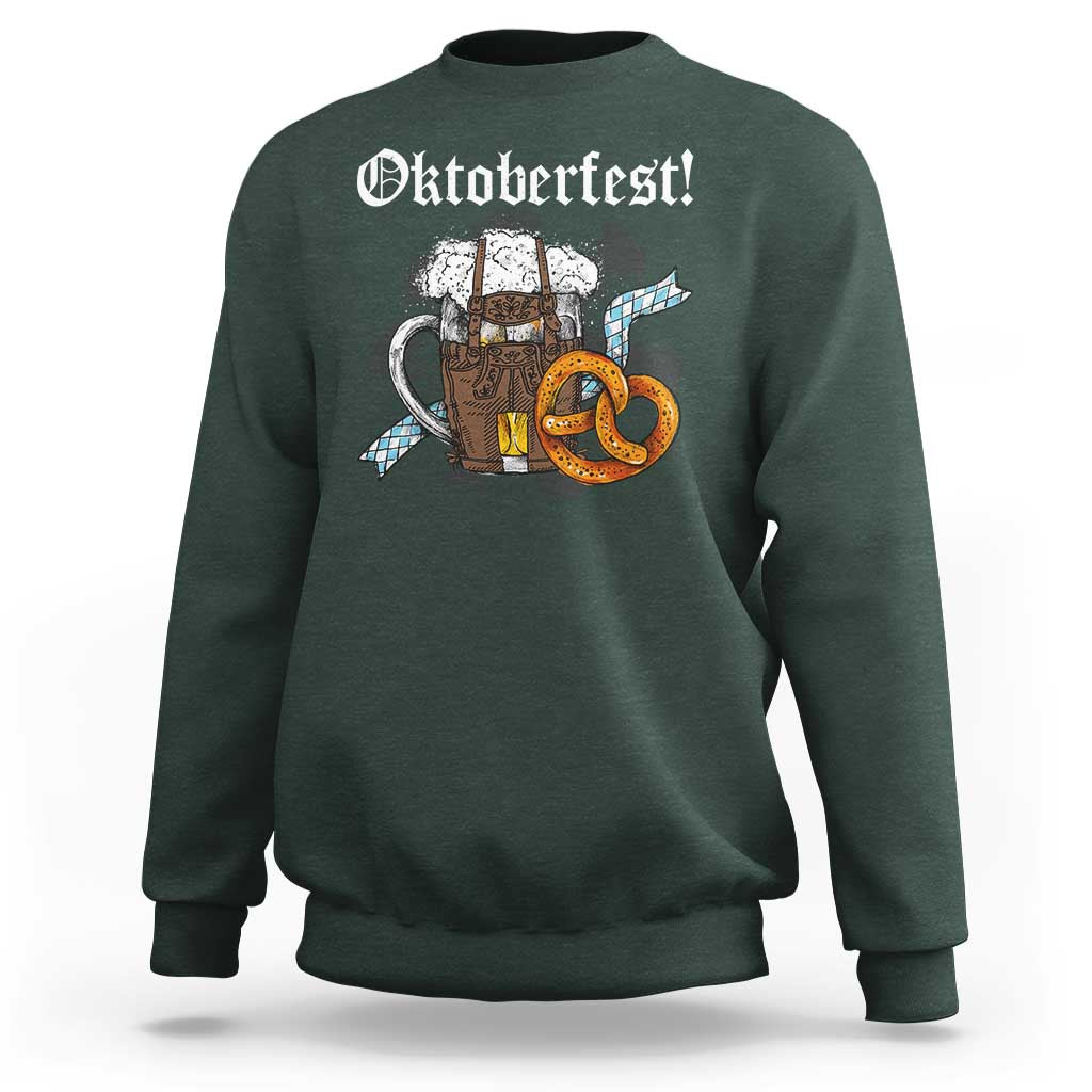 Oktoberfest Sweatshirt Bavaria German Beer Pretzel - Wonder Print Shop
