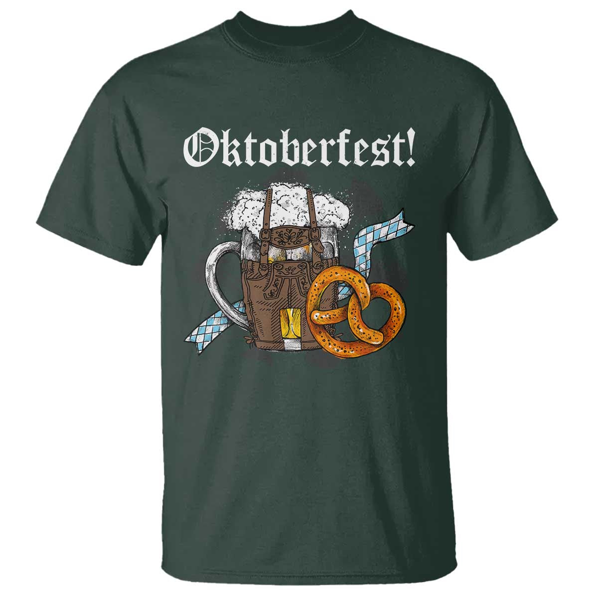 Oktoberfest T Shirt Bavaria German Beer Pretzel - Wonder Print Shop