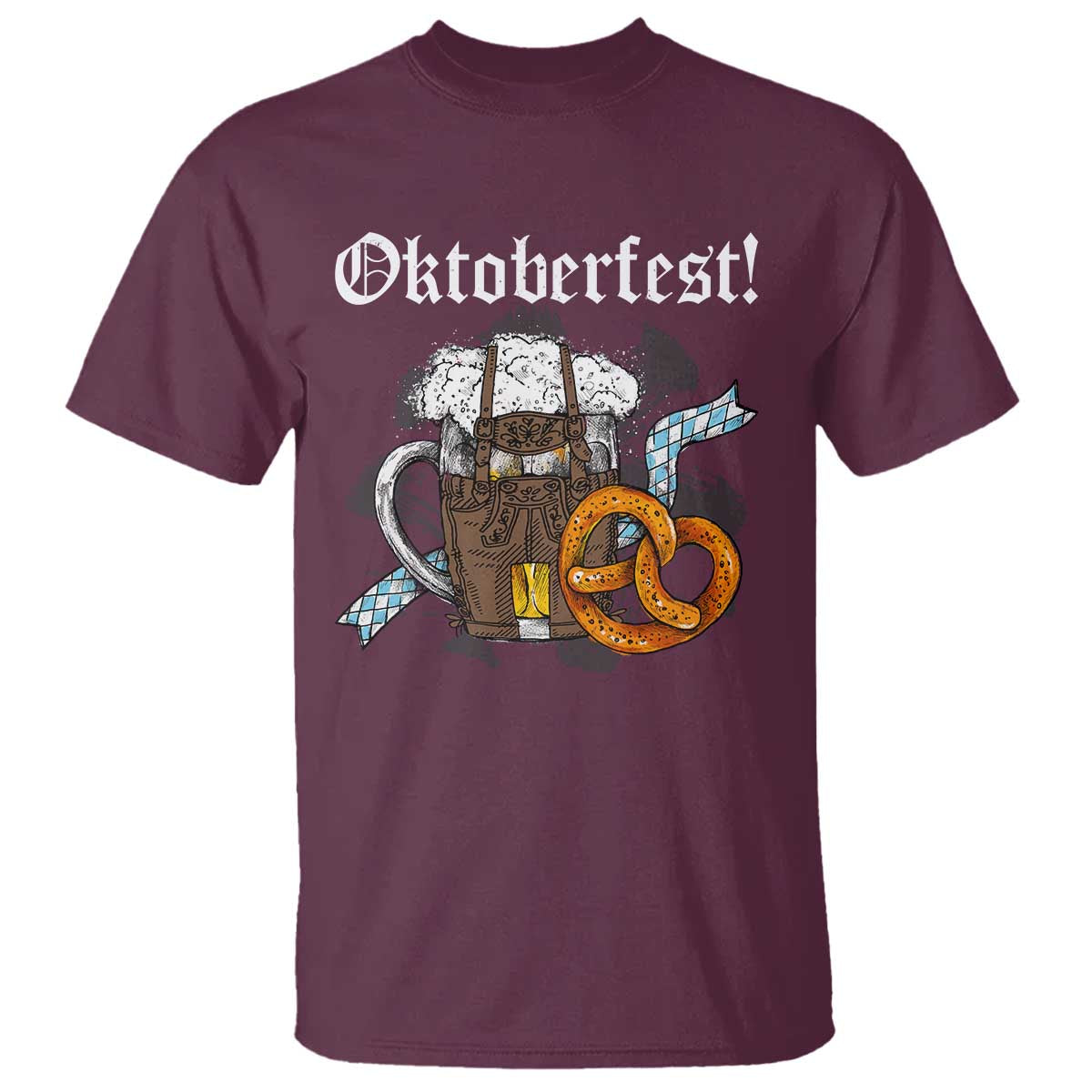 Oktoberfest T Shirt Bavaria German Beer Pretzel - Wonder Print Shop