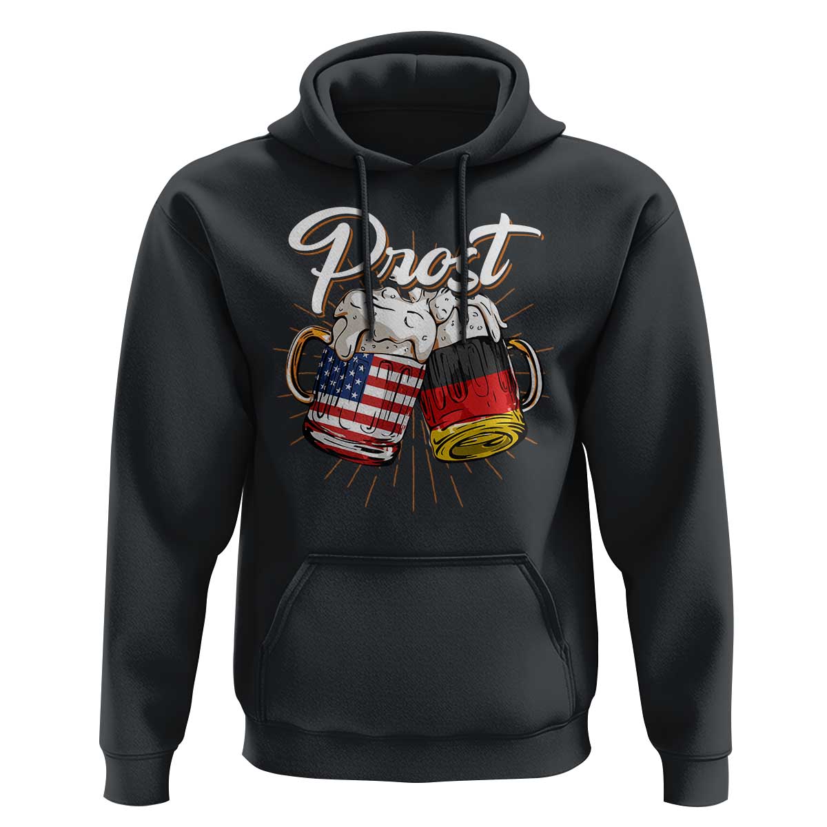 Oktoberfest  Prost Beer German American Hoodie - Wonder Print Shop