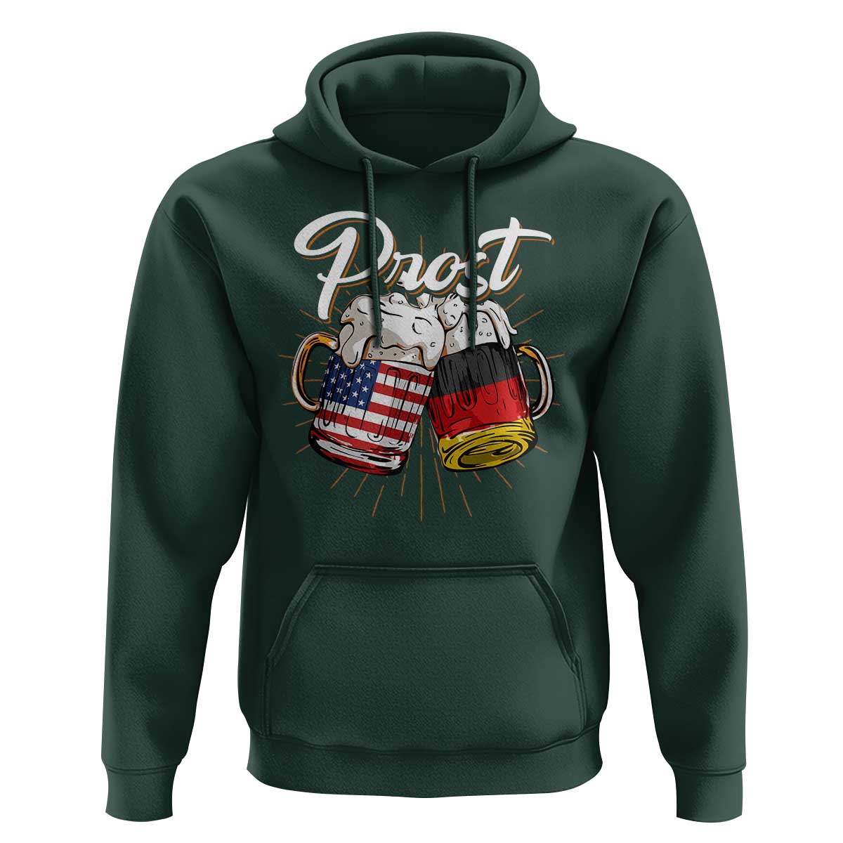 Oktoberfest  Prost Beer German American Hoodie - Wonder Print Shop