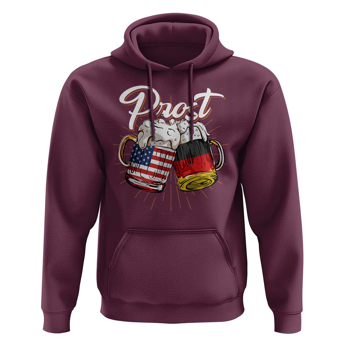 Oktoberfest  Prost Beer German American Hoodie - Wonder Print Shop