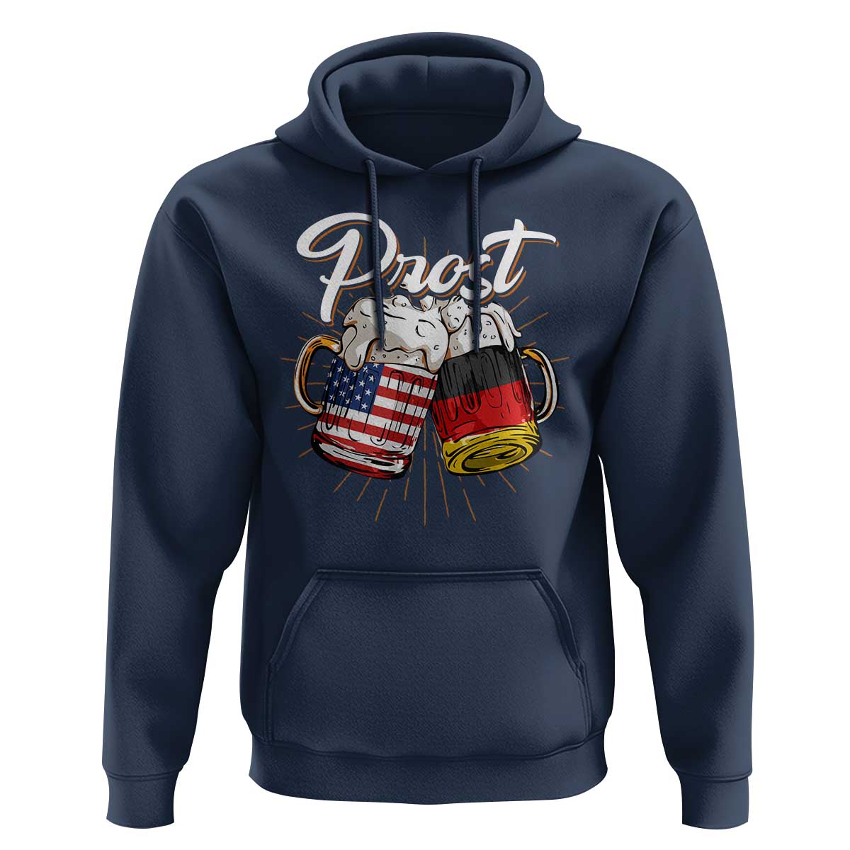 Oktoberfest  Prost Beer German American Hoodie - Wonder Print Shop