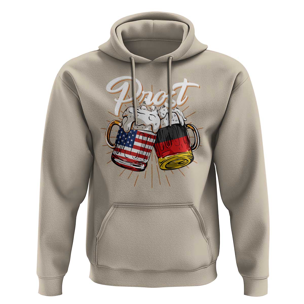 Oktoberfest  Prost Beer German American Hoodie - Wonder Print Shop