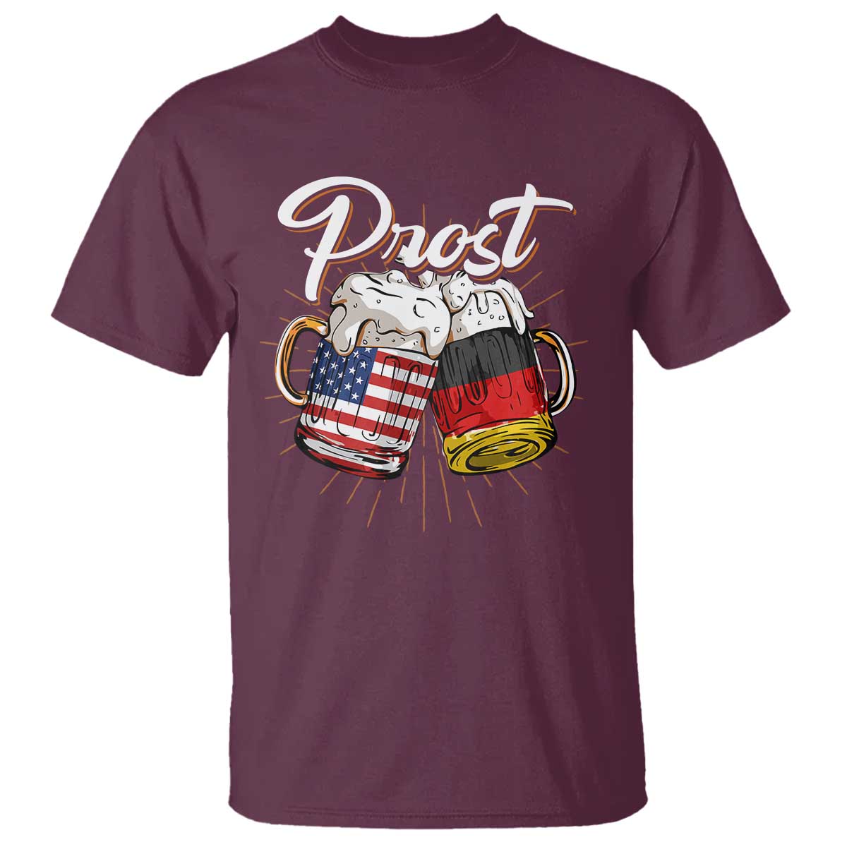 Oktoberfest  Prost Beer German American T Shirt - Wonder Print Shop