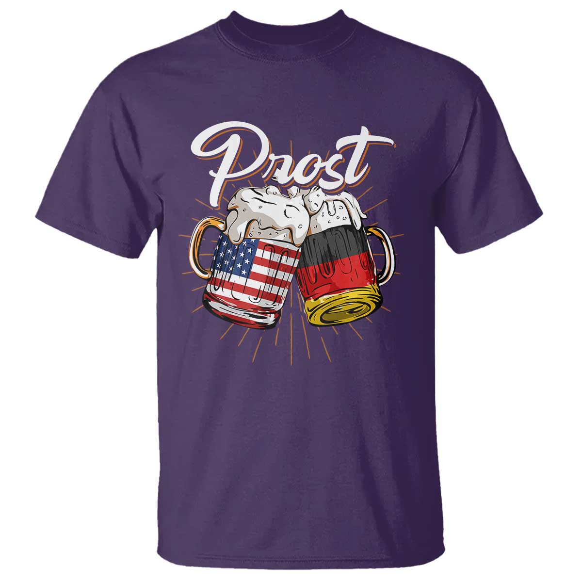 Oktoberfest  Prost Beer German American T Shirt - Wonder Print Shop