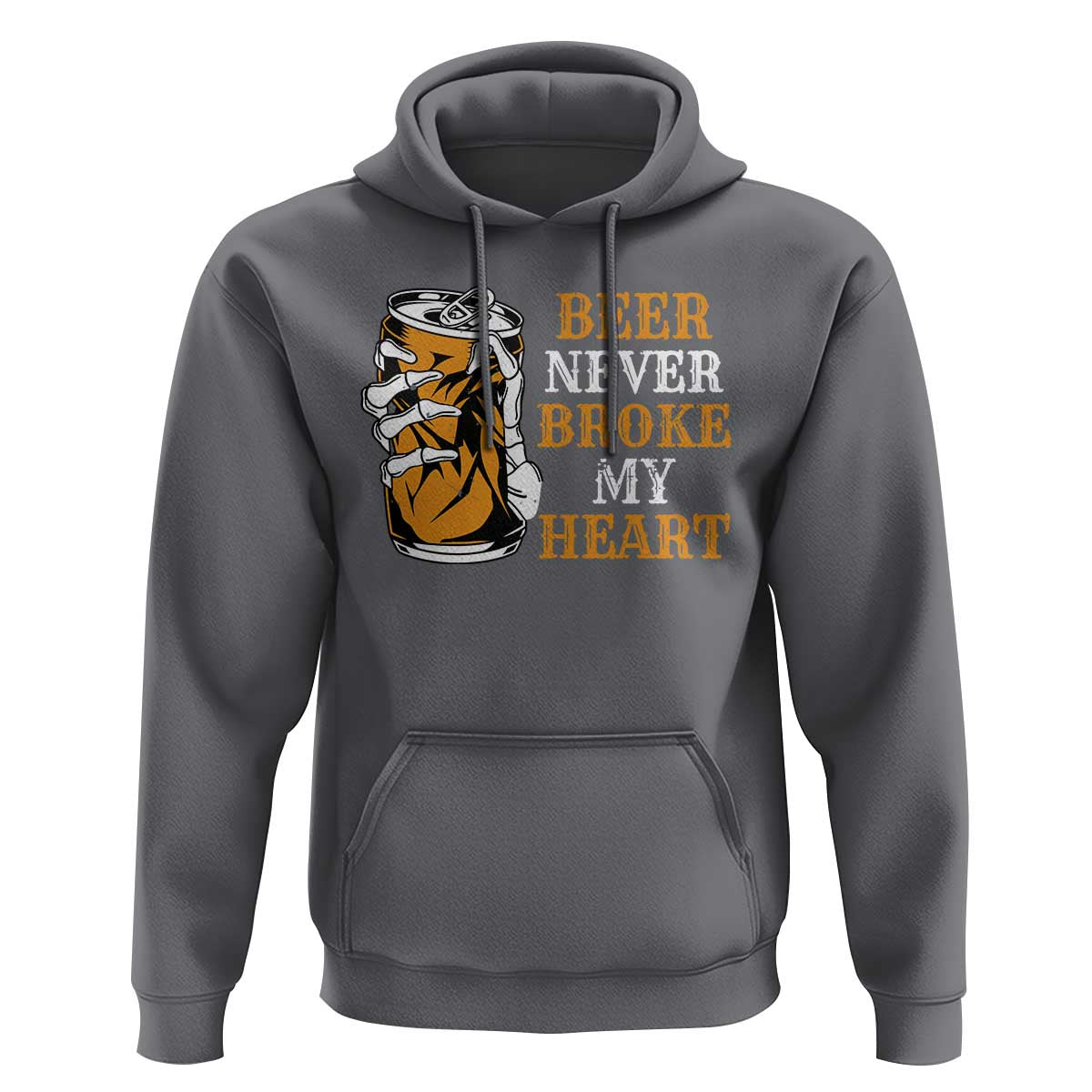 Funny Beer Lover Hoodie Beer Never Broke My Heart - Wonder Print Shop