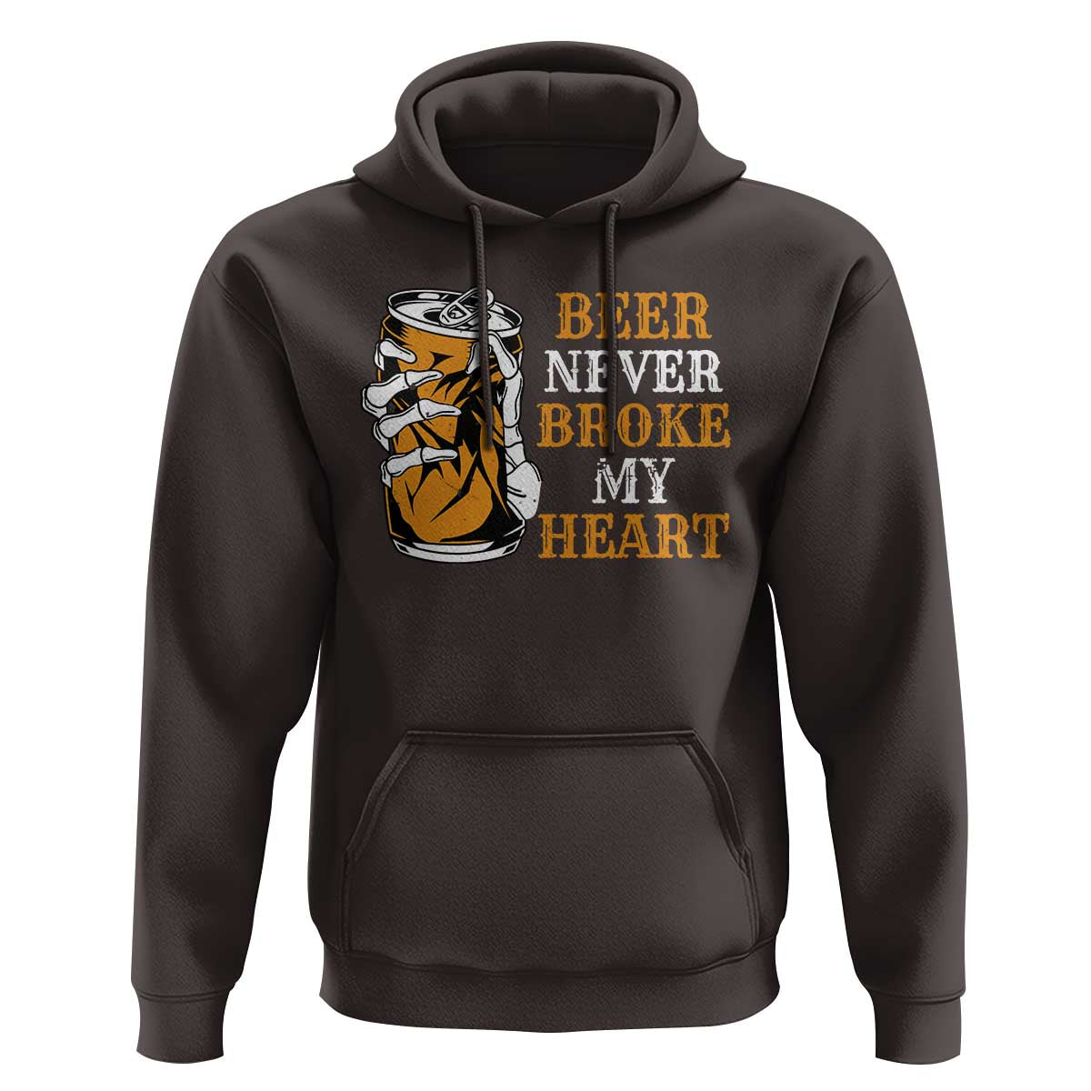 Funny Beer Lover Hoodie Beer Never Broke My Heart - Wonder Print Shop