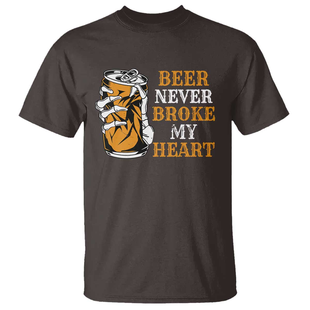 Funny Beer Lover T Shirt Beer Never Broke My Heart - Wonder Print Shop
