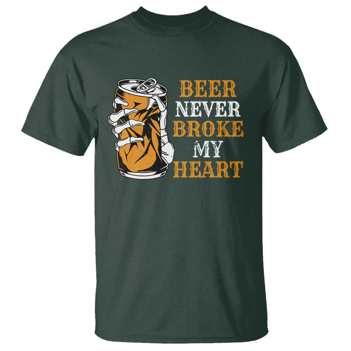 Funny Beer Lover T Shirt Beer Never Broke My Heart - Wonder Print Shop