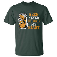 Funny Beer Lover T Shirt Beer Never Broke My Heart - Wonder Print Shop