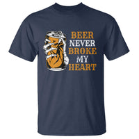 Funny Beer Lover T Shirt Beer Never Broke My Heart - Wonder Print Shop