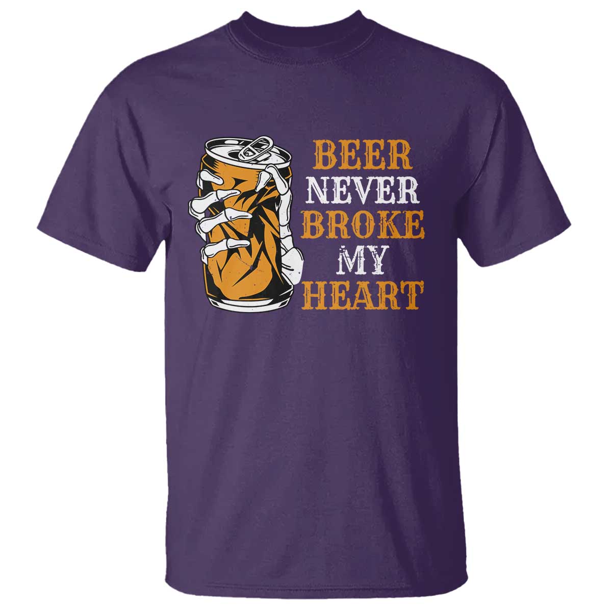 Funny Beer Lover T Shirt Beer Never Broke My Heart - Wonder Print Shop