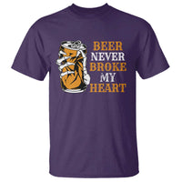 Funny Beer Lover T Shirt Beer Never Broke My Heart - Wonder Print Shop
