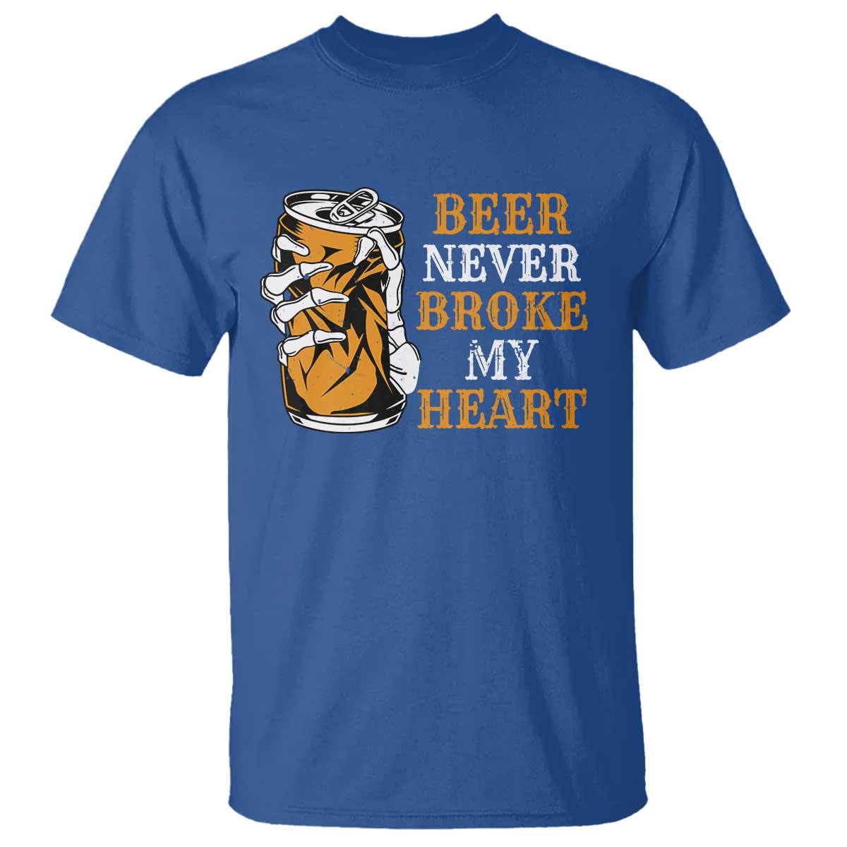Funny Beer Lover T Shirt Beer Never Broke My Heart - Wonder Print Shop