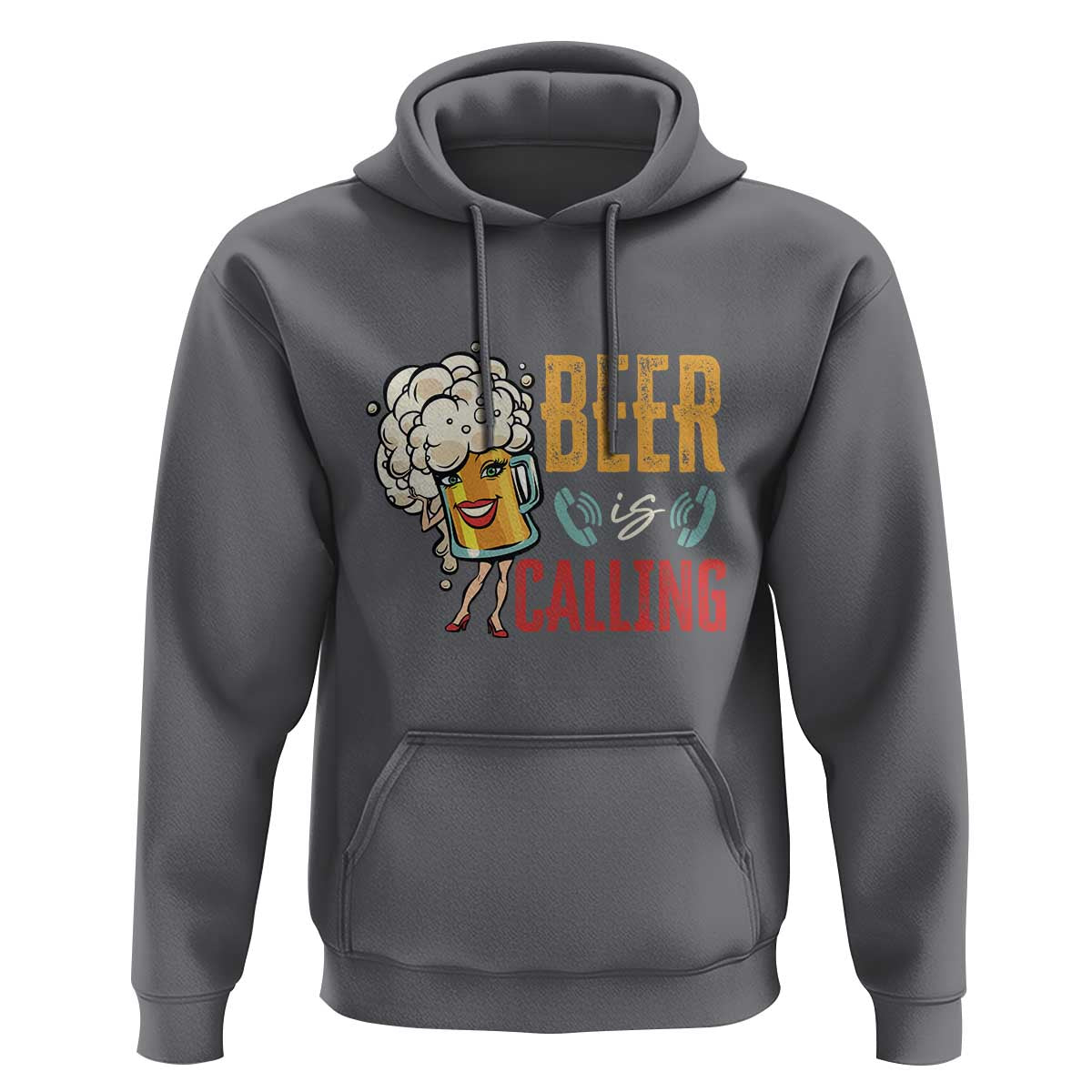 Funny Beer Is Calling Hoodie - Wonder Print Shop