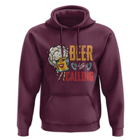 Funny Beer Is Calling Hoodie - Wonder Print Shop