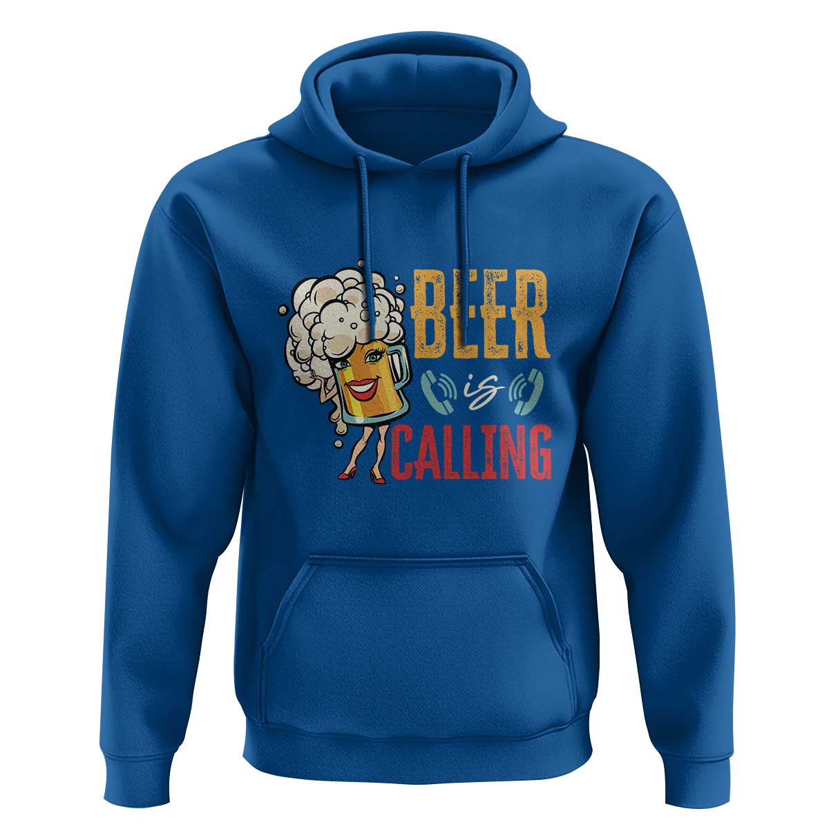 Funny Beer Is Calling Hoodie - Wonder Print Shop