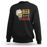 Funny Beer Is Calling Sweatshirt - Wonder Print Shop