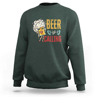 Funny Beer Is Calling Sweatshirt - Wonder Print Shop