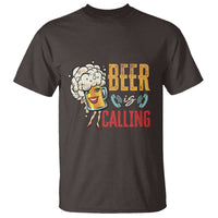 Funny Beer Is Calling T Shirt - Wonder Print Shop