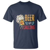 Funny Beer Is Calling T Shirt - Wonder Print Shop