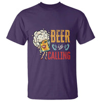 Funny Beer Is Calling T Shirt - Wonder Print Shop