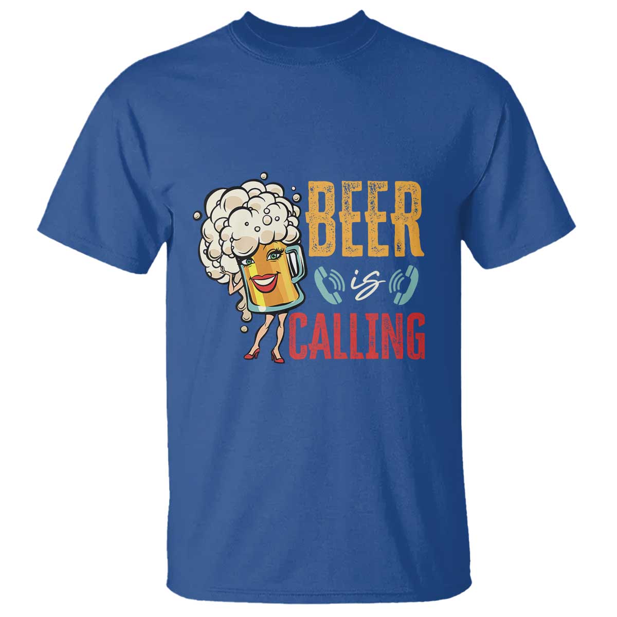 Funny Beer Is Calling T Shirt - Wonder Print Shop