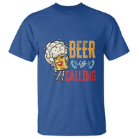 Funny Beer Is Calling T Shirt - Wonder Print Shop