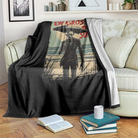 Funny Vampire Throw Blanket Ew Gross The Sun Sunny Beach Trip Halloween - Wonder Print Shop