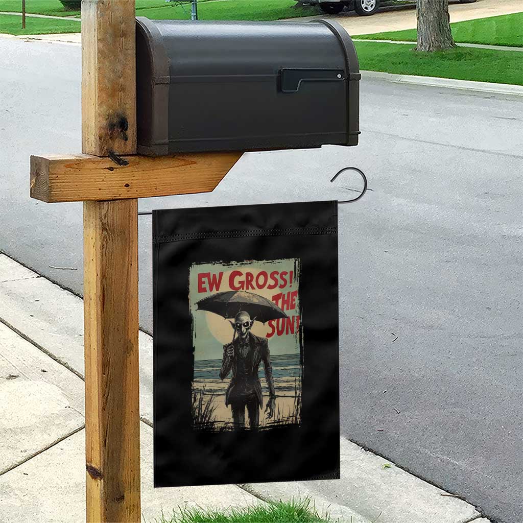 Funny Vampire Garden Flag Ew Gross The Sun Sunny Beach Trip Halloween - Wonder Print Shop