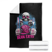 Horror Zombie Throw Blanket Braineater Eat Brain Scary Creepy Halloween - Wonder Print Shop