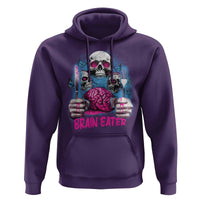Horror Zombie Hoodie Braineater Eat Brain Scary Creepy Halloween