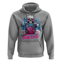 Horror Zombie Hoodie Braineater Eat Brain Scary Creepy Halloween