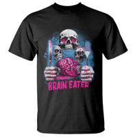 Horror Zombie T Shirt Braineater Eat Brain Scary Creepy Halloween - Wonder Print Shop