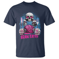 Horror Zombie T Shirt Braineater Eat Brain Scary Creepy Halloween - Wonder Print Shop