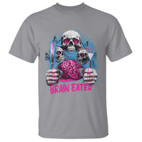 Horror Zombie T Shirt Braineater Eat Brain Scary Creepy Halloween - Wonder Print Shop