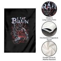 Horror Halloween Garden Flag Braineater Eat Brain Scary Satan Demon - Wonder Print Shop