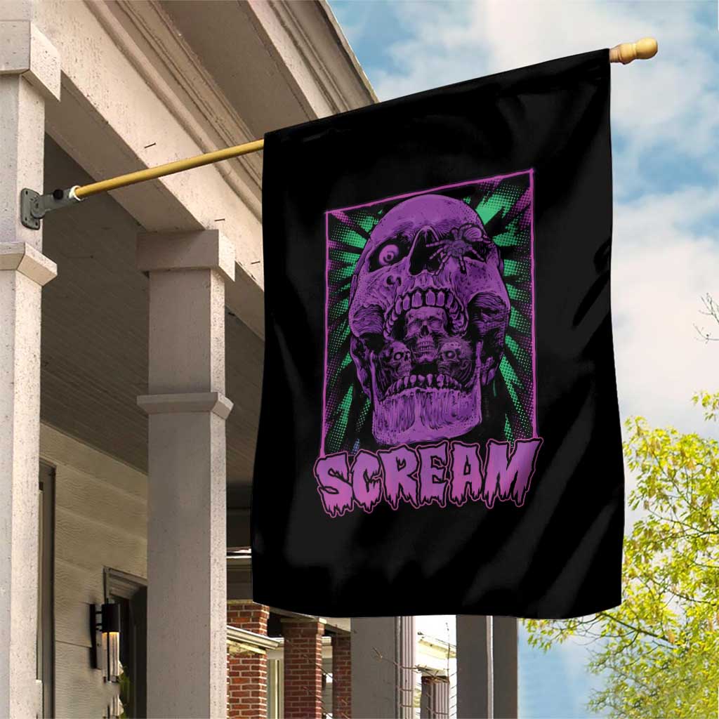 Horror Halloween Garden Flag Scream Creepy Skull - Wonder Print Shop