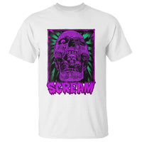 Horror Halloween T Shirt Scream Creepy Skull - Wonder Print Shop