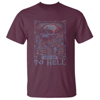 Horror Halloween T Shirt Welcome To Hell Creepy Skull - Wonder Print Shop