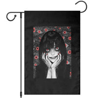 Horror Anime Girl Manga Creepy Halloween Garden Flag - Wonder Print Shop